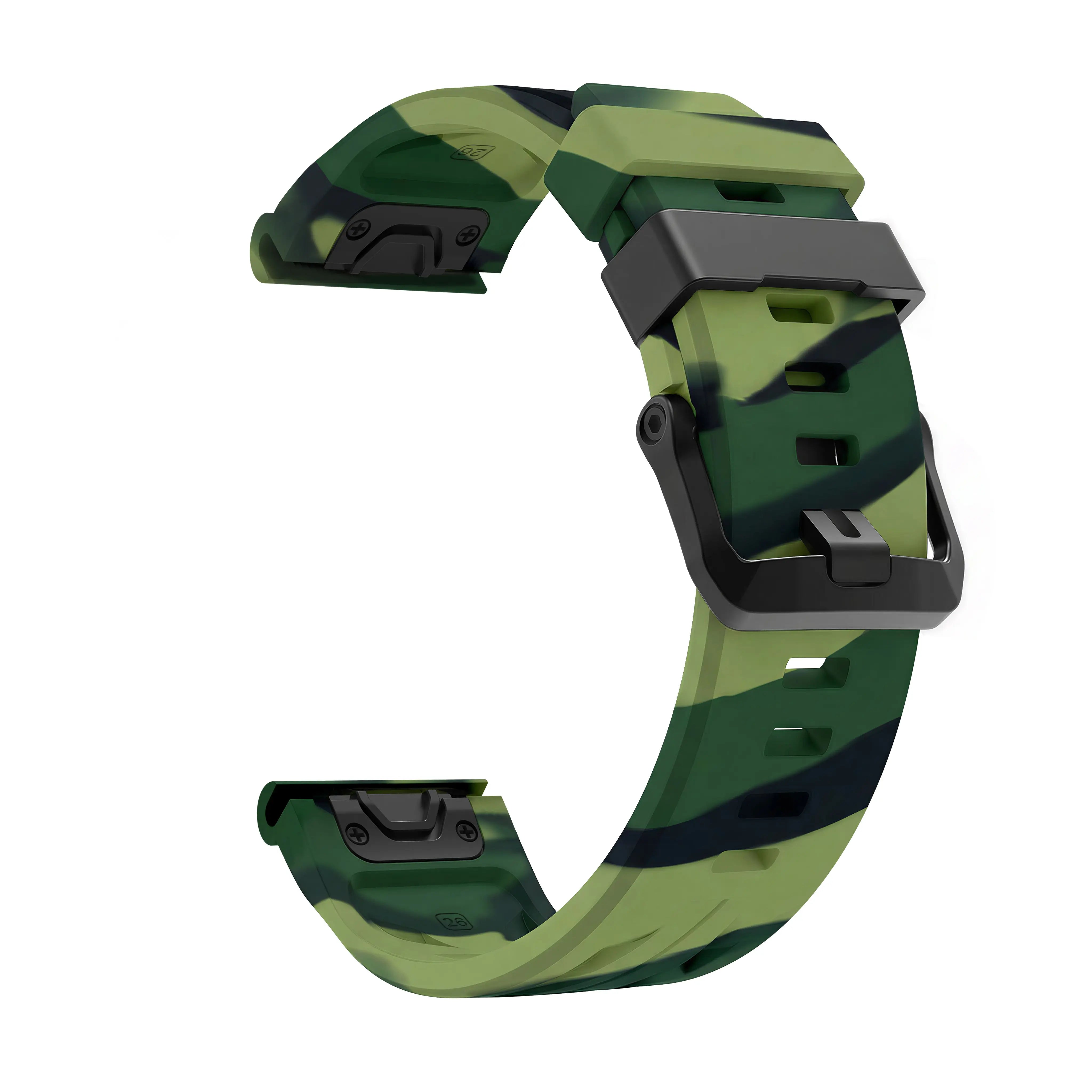 Correa silicona race Garmin Epix Pro (Gen 2) 51mm (verde camuflaje)