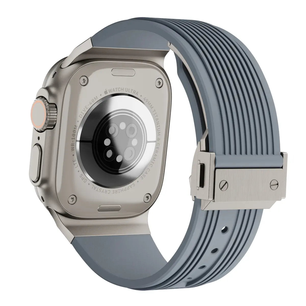 Apple Watch Liquid Elastic Silicone Strap (Grey)