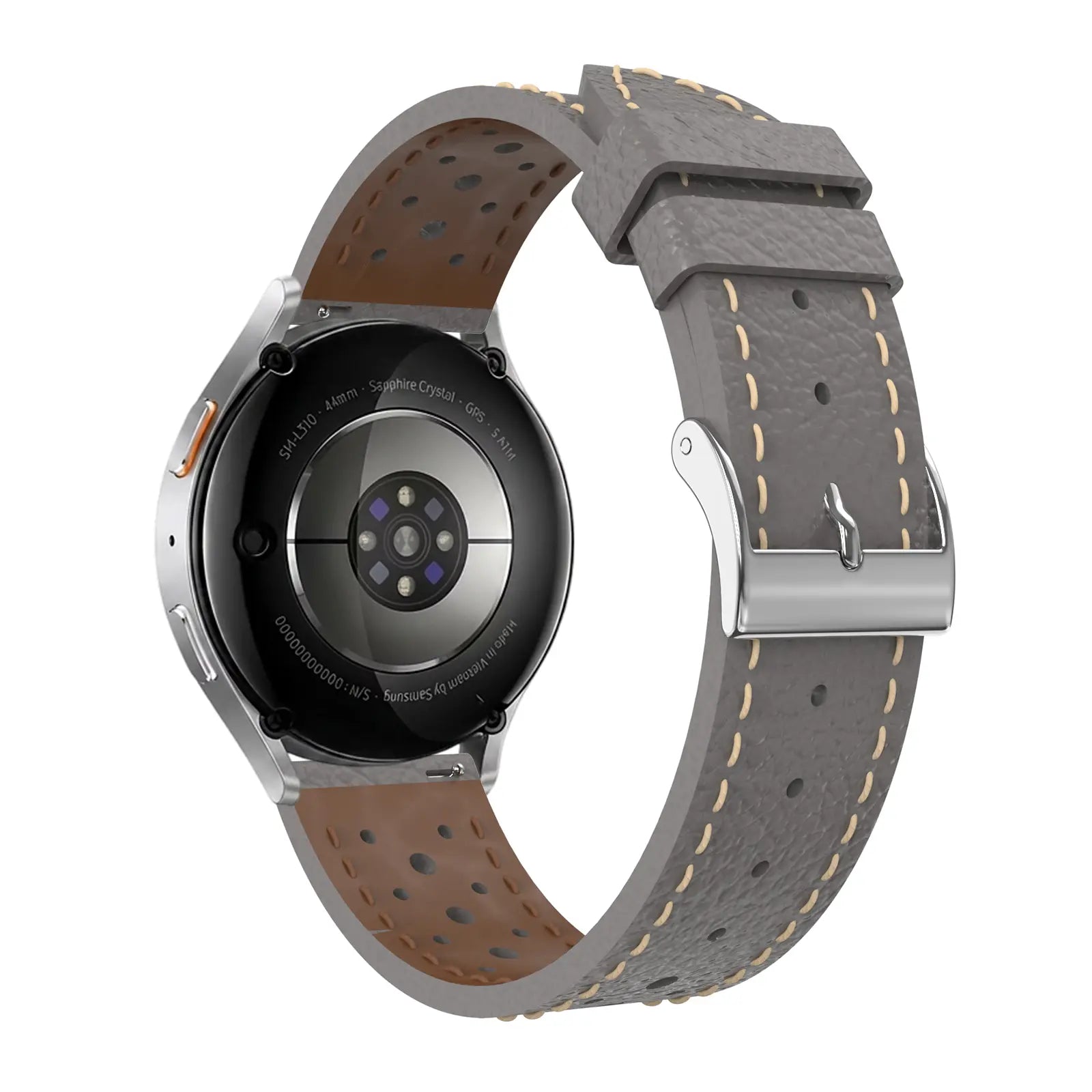 Samsung Galaxy Watch 4 - 44mm Zephyr Leather Strap (Grey)