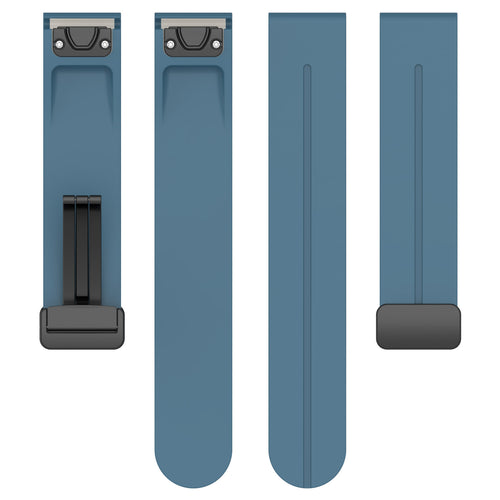 Correa silicona con hebilla-D Garmin Epix Pro (Gen 2) 51mm (gris azulado)