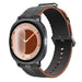 Samsung Galaxy Watch 8 - 44mm Silicone Active Strap (Dark Grey/Orange)