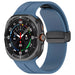 Correa siicona con D-buckle Samsung Galaxy Watch Ultra (gris-azul)