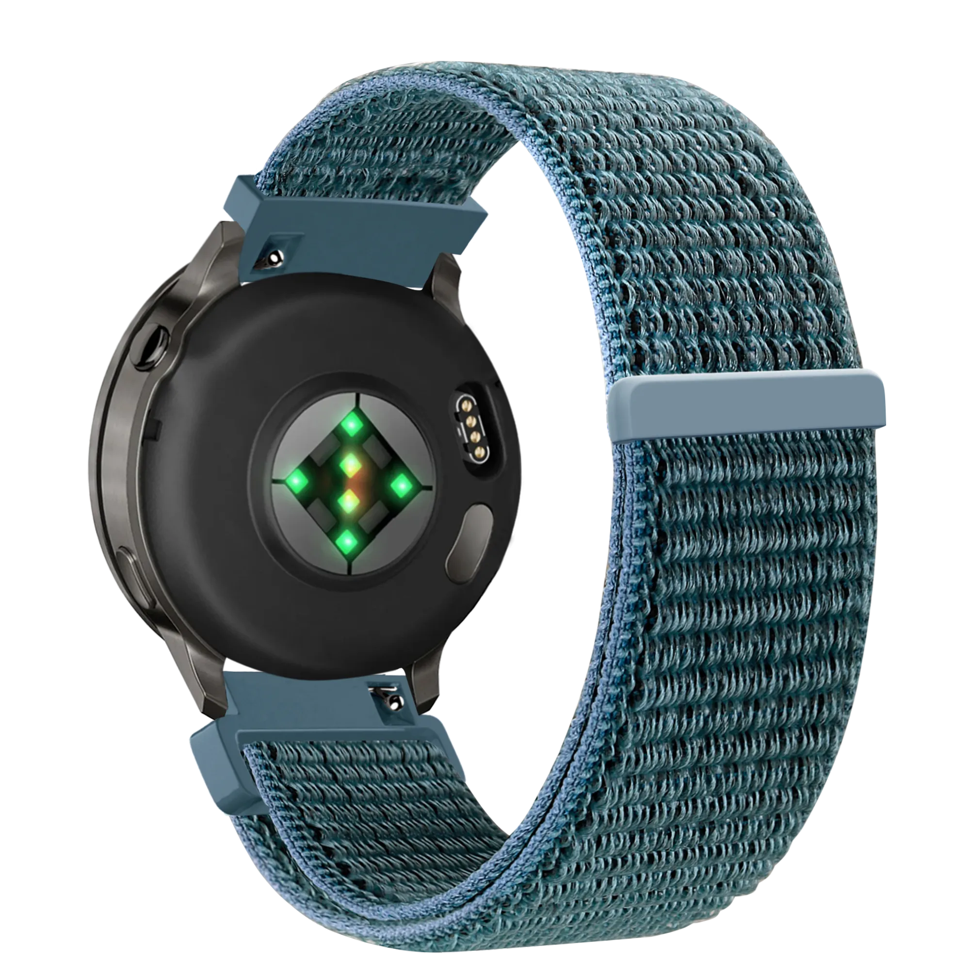 Bandz Correa nylon Loop Garmin Venu 3s (verde-gris)