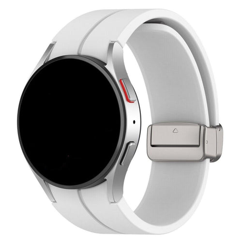 Correa silicona D-Buckle Samsung Galaxy Watch 6 - 44mm (blanco)