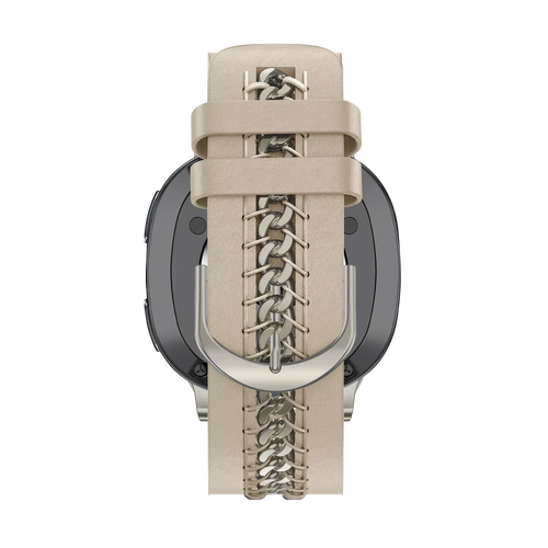 Bandz Correa cuero 'Chains' Samsung Galaxy Watch 8 - 44mm (beige)