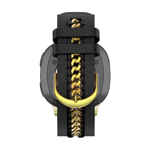 Bandz Correa cuero 'Chains' Samsung Galaxy Watch 8 Classic (negro)