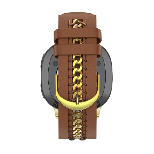 Bandz Correa cuero 'Chains' Samsung Galaxy Watch 8 - 44mm (marrón)