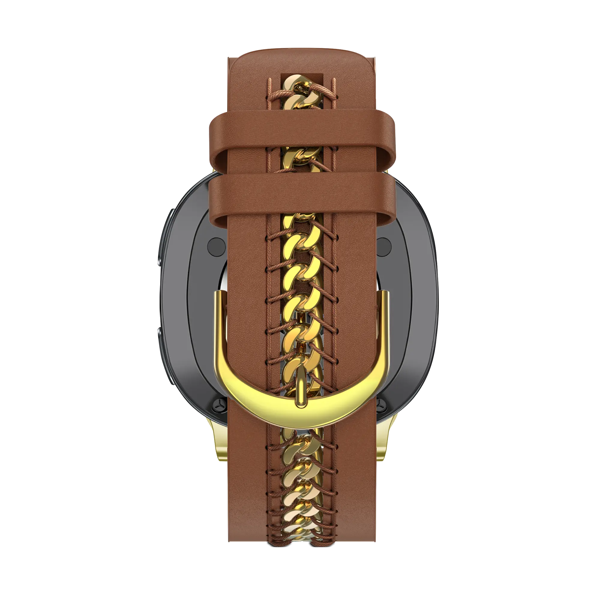 Bandz Correa cuero 'Chains' Samsung Galaxy Watch 8 - 44mm (marrón)