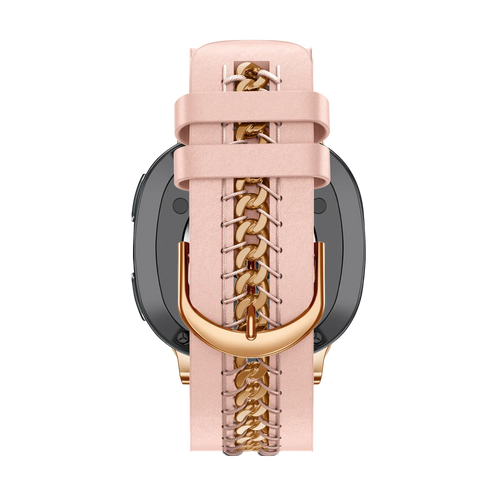 Bandz Correa cuero 'Chains' Samsung Galaxy Watch 8 - 44mm (rosa)