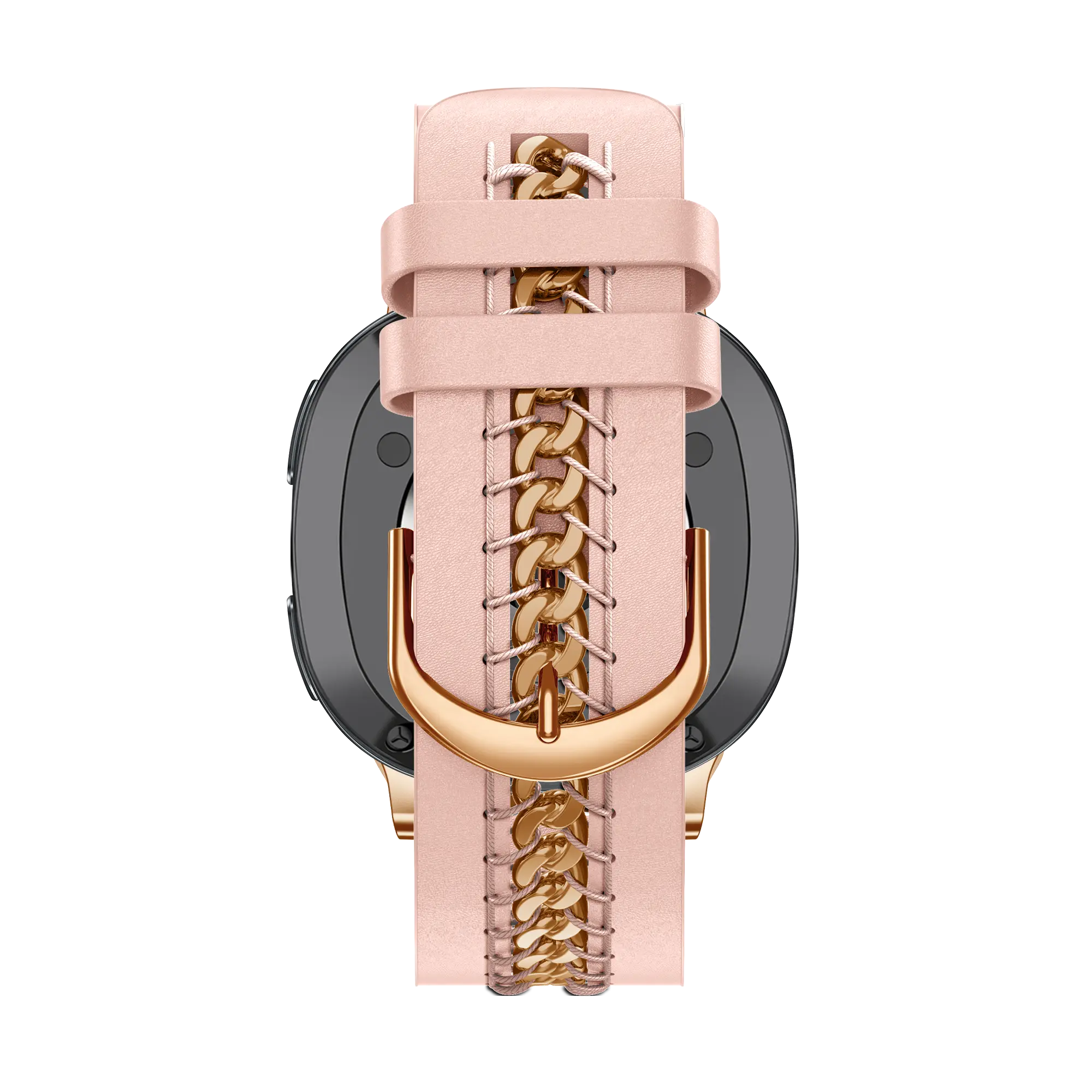 Bandz Correa cuero 'Chains' Samsung Galaxy Watch 8 Classic (rosa)