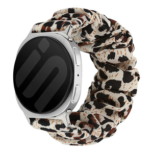Samsung Galaxy Watch 8 - 44mm Scrunchie Strap (Leopard)
