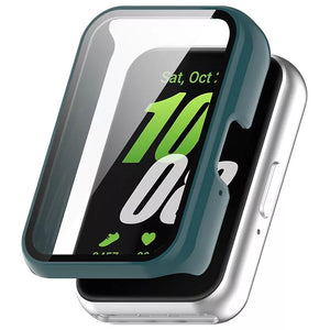 Funda rigido con vidrio Samsung Galaxy Fit 3 (verde pino)