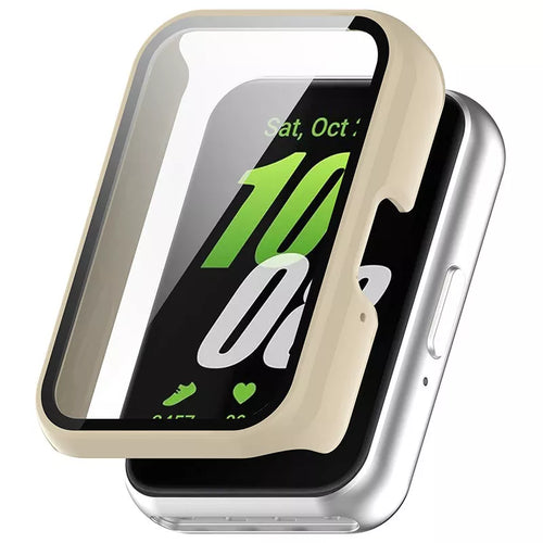 Funda rigido con vidrio Samsung Galaxy Fit 3 (beige)