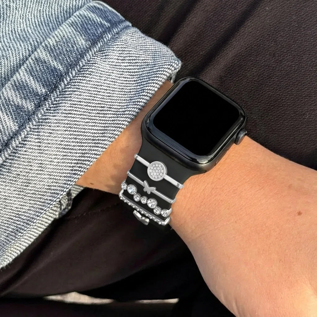 Correa Charm - 'Mariposas' (plateado)