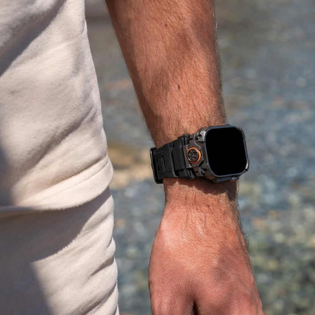 Correa silicona 'Cuatro garras' Apple Watch (negro)