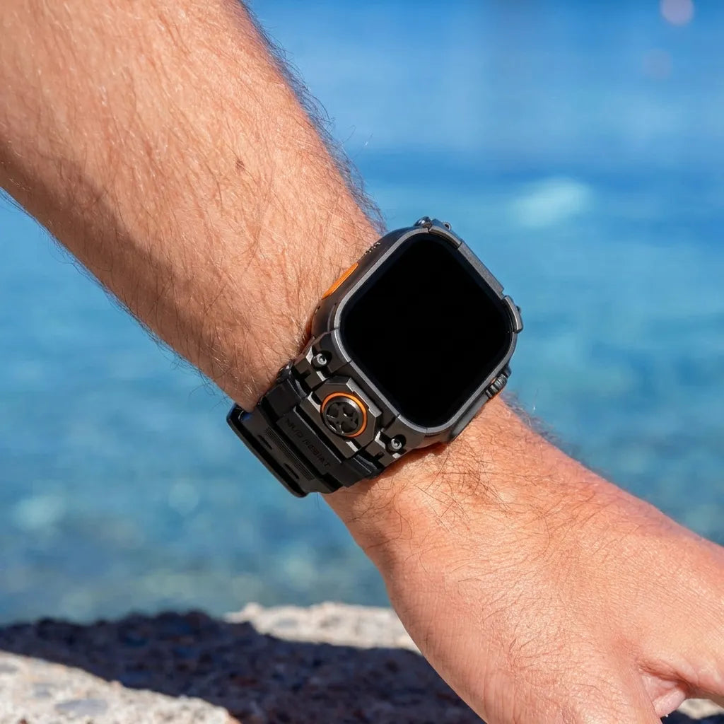 Correa silicona 'Cuatro garras' Apple Watch (negro)