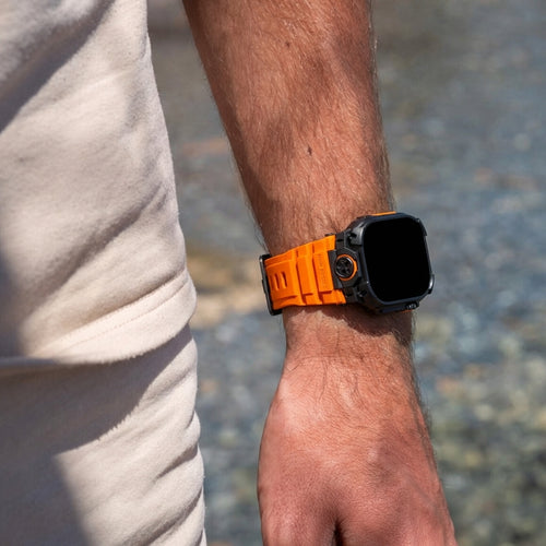 Correa silicona 'Cuatro garras' Apple Watch (naranja)