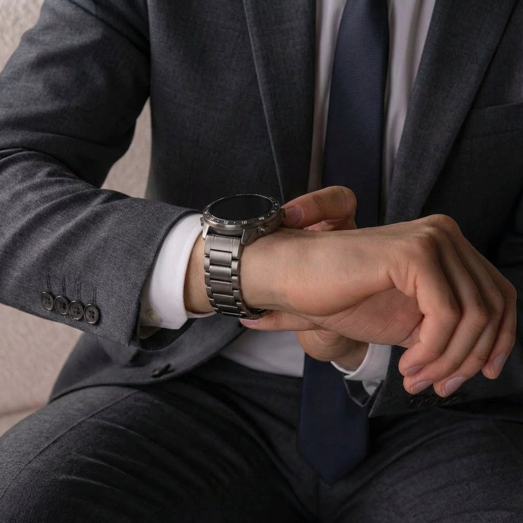 Correa titanio Premium Garmin Fenix 8 - 47mm (grafito)