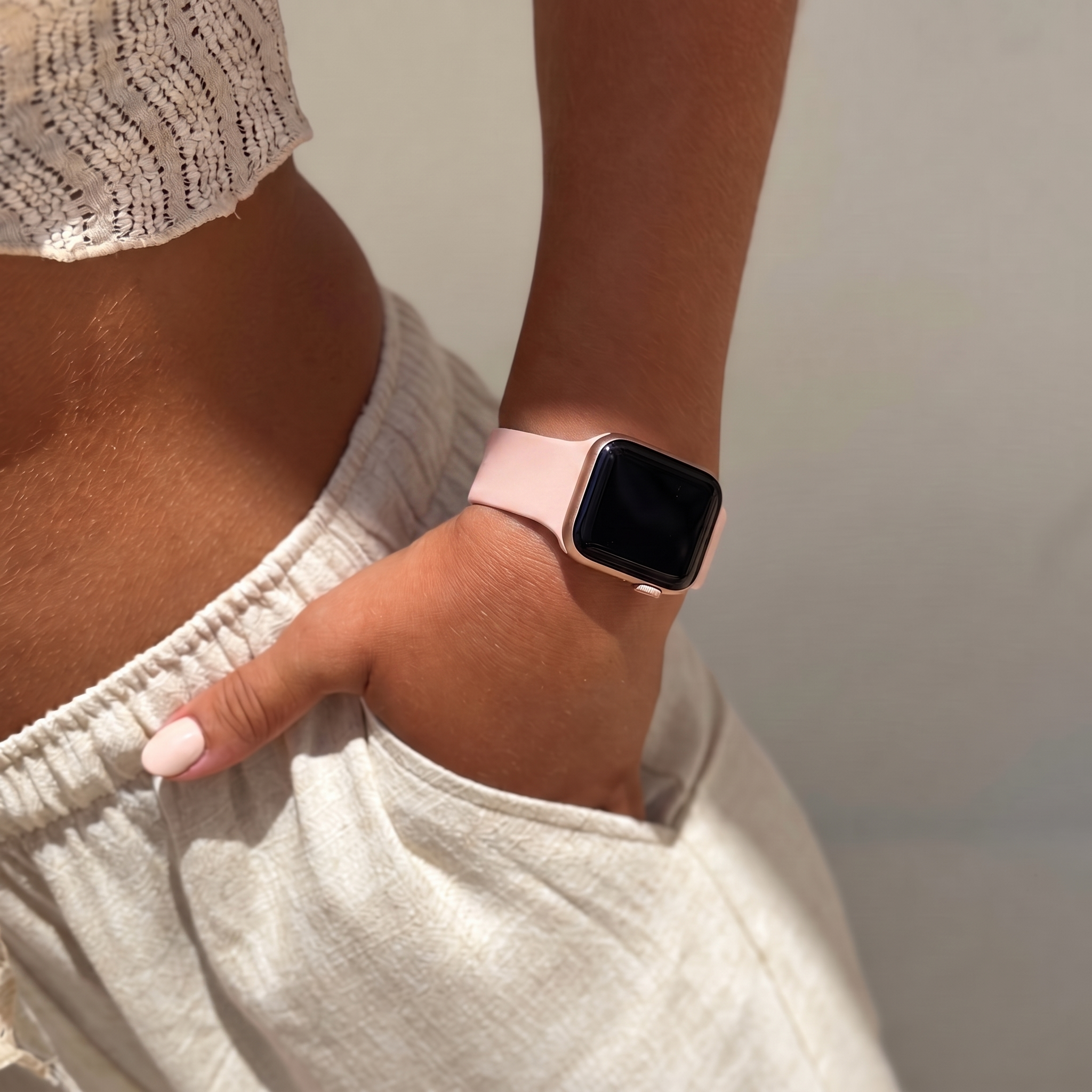 xoxo Wildhearts Correa silicona Apple Watch (rosa claro)