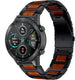 Correa madera/acero Honor Magic Watch 2 46mm (negro)