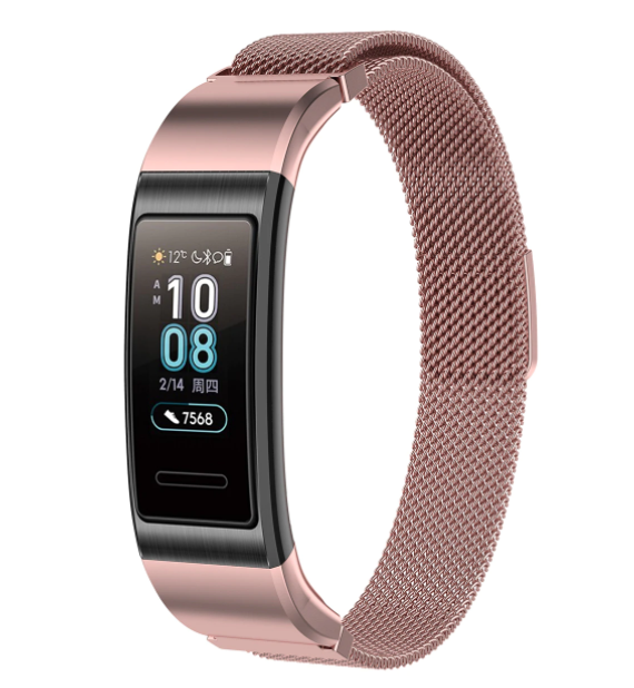 Correa milanesa Huawei Band 3/4 Pro (rosa)