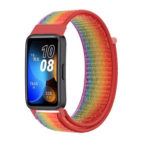 Correa nylon Huawei Band 10 (arcoíris)