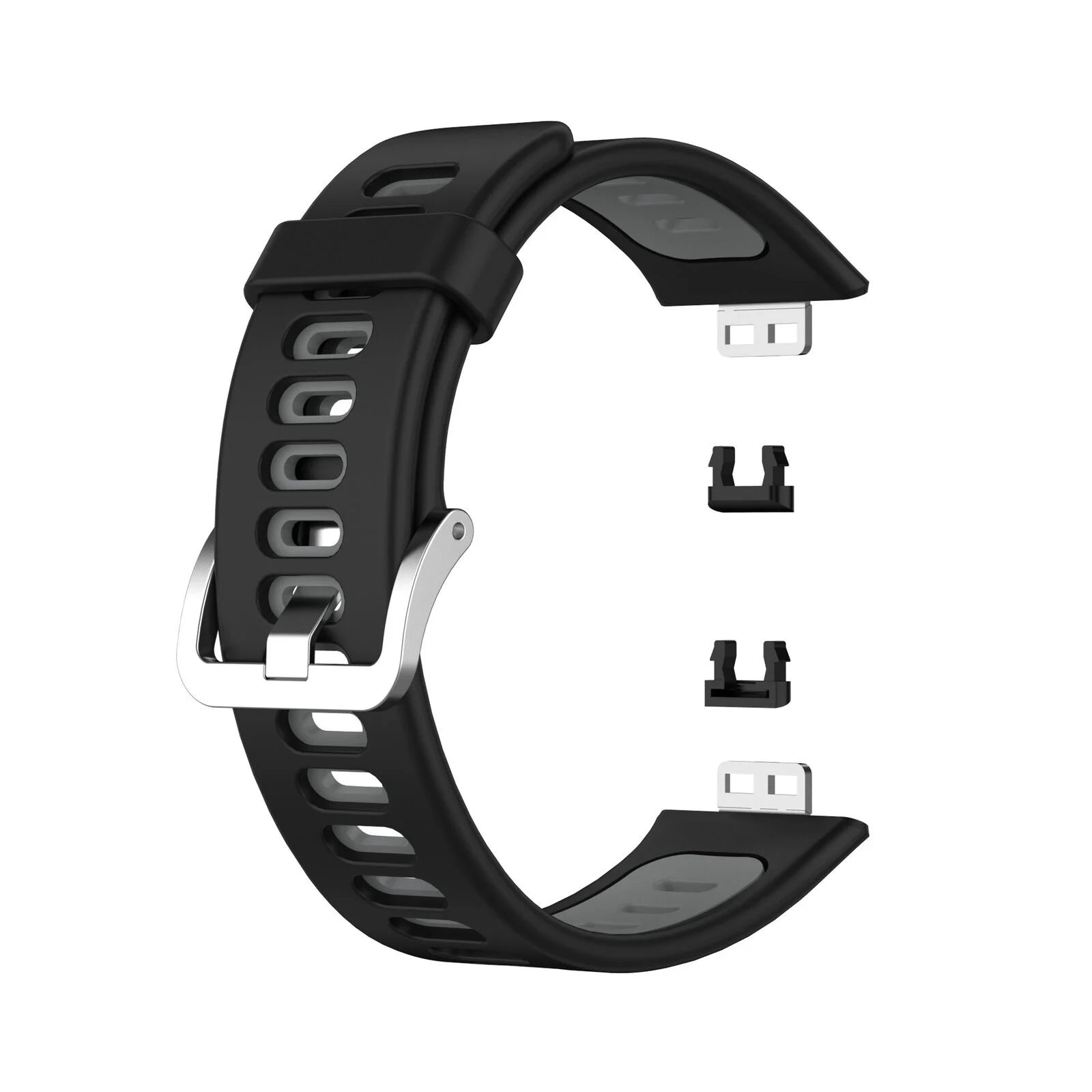 Correa deportiva con hebilla Huawei Watch Fit SE (negra/gris)