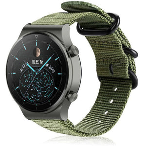 huawei-watch-gt-2-pro-nylon-gesp-band-groen