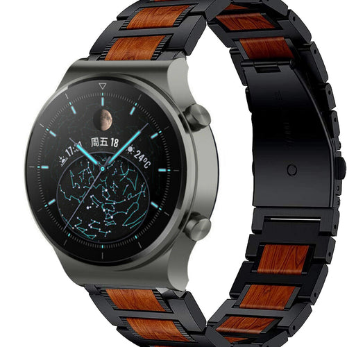 huawei-watch-gt-2-pro-stalen-houten-band-zwart
