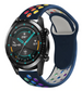 Correa deportiva Huawei Watch GT/GT 2 (azul oscuro/arcoíris)