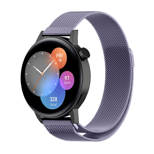 Correa milanesa Huawei Watch GT 3 42mm (morado claro)