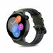 Correa de silicona/cuero Huawei Watch GT 3 42mm (negro/verde)