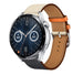 Correa cuero Huawei Watch GT 3 46mm (blanco/azul oscuro)
