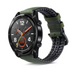 Huawei Watch GT 2 Silicone/Leather Strap (Black/Green)