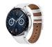 Correa cuero Huawei Watch GT 3 46mm (blanco)