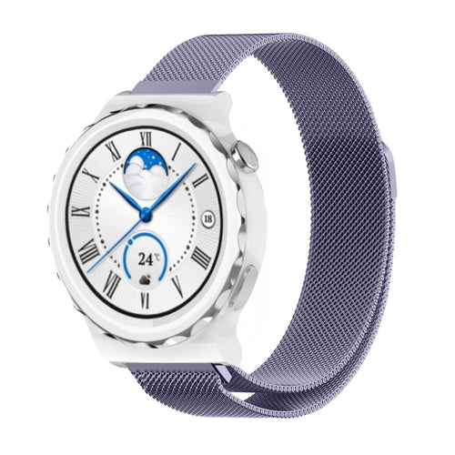 Correa milanesa Huawei Watch GT 3 Pro 43mm (morado claro)