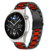 Correa acero Huawei Watch GT 3 Pro 46mm (negro/rojo)