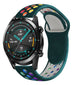 Correa deportiva Huawei Watch GT/GT 2 (verde pino/arcoíris)