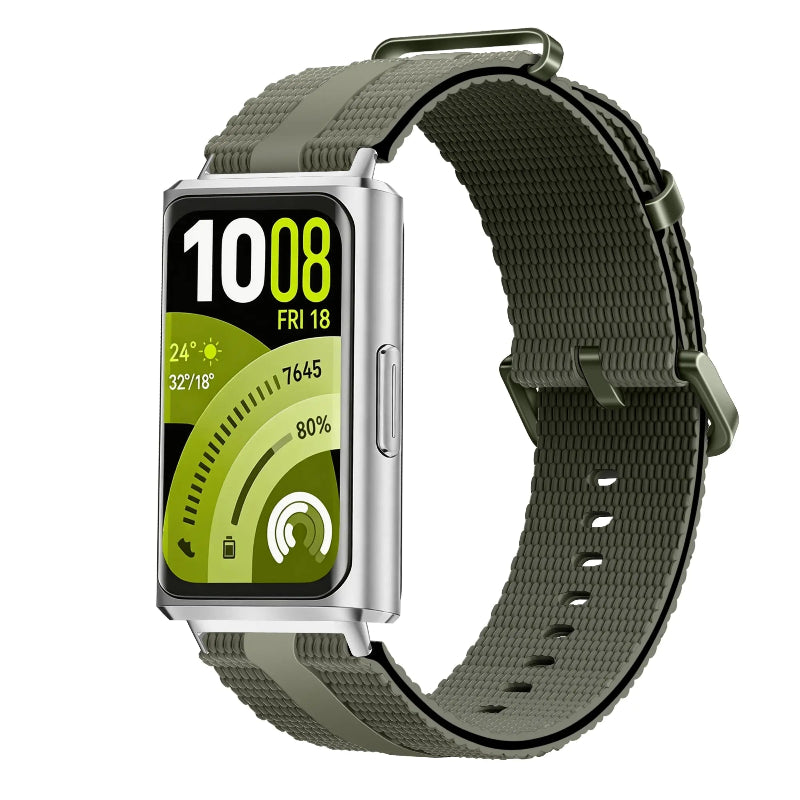 huawei band 11 pro silicone band green