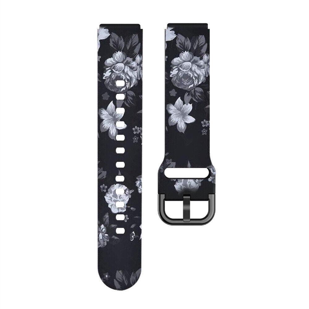 Grey Flower ID205L Strap
