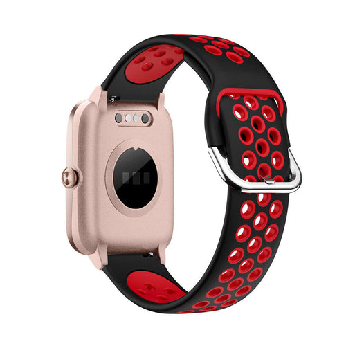 Correa deportiva ID205L (negro/rojo)