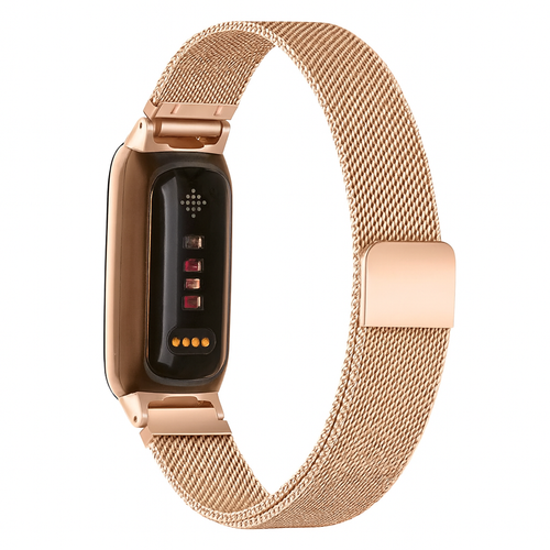 Correa milanesa Fitbit Inspire 3 (or rosa)