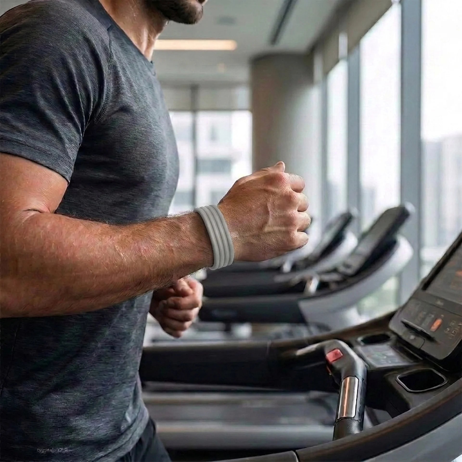 Corea silicone clásico Fitbit Air (gris claro)
