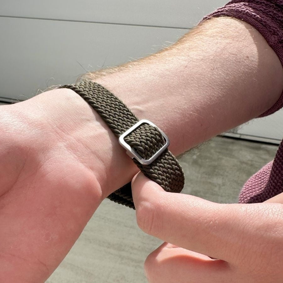 Suunto 9 Peak Pro Adjustable Braided Strap (Green)