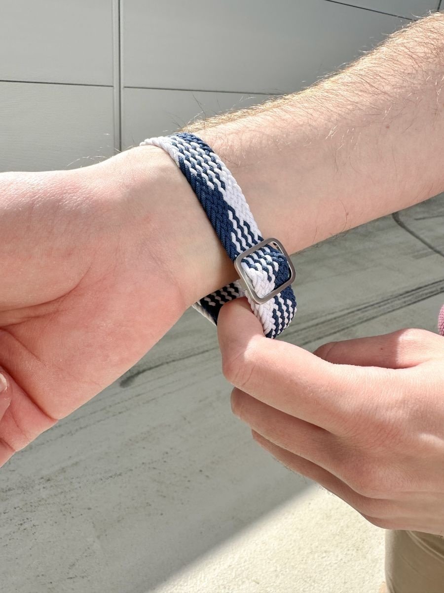 Correa tejida ajustable Redmi Watch 5 Active (azul/blanco)