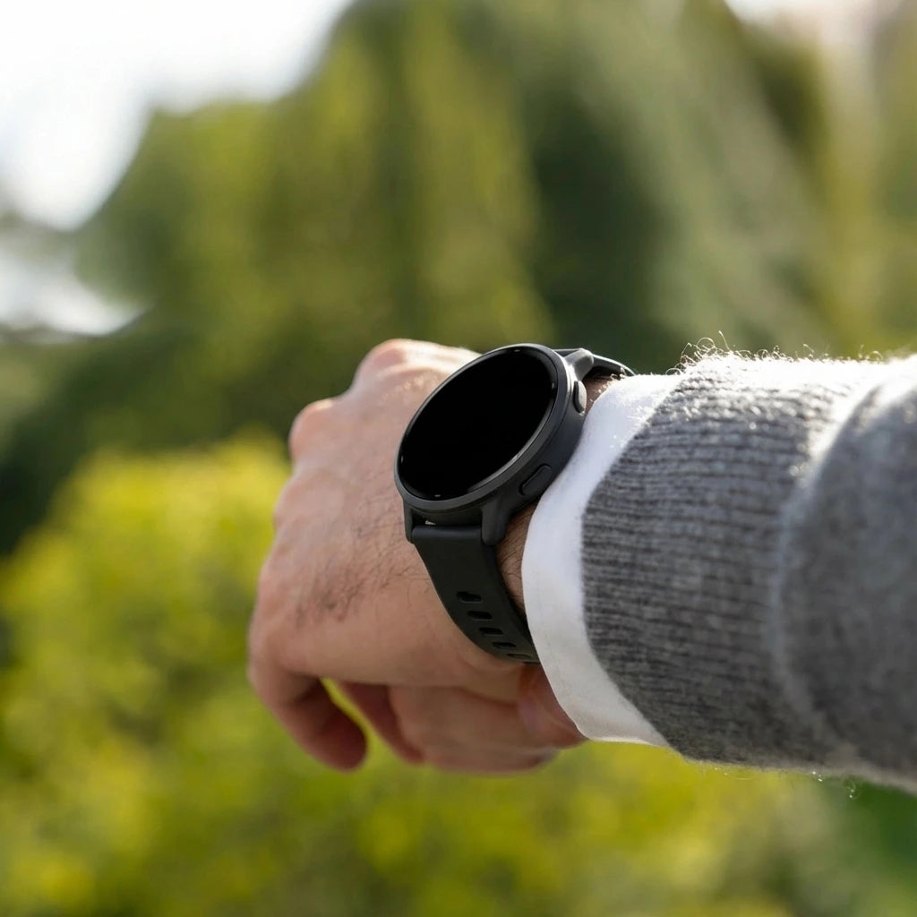 Coros Pace Pro Silicone Classic Strap (Black)