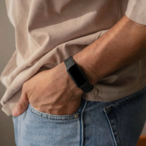 Correa cuero Fitbit Inspire 3 (negro)