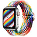 Correa nylon fruncido Apple Watch (arcoíris)