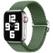 Correa nylon fruncido Apple Watch (verde)