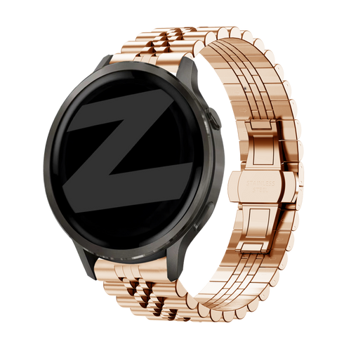 Bandz Garmin Venu 4 - 41mm Steel Strap 'Jubilee' (Rose Gold)